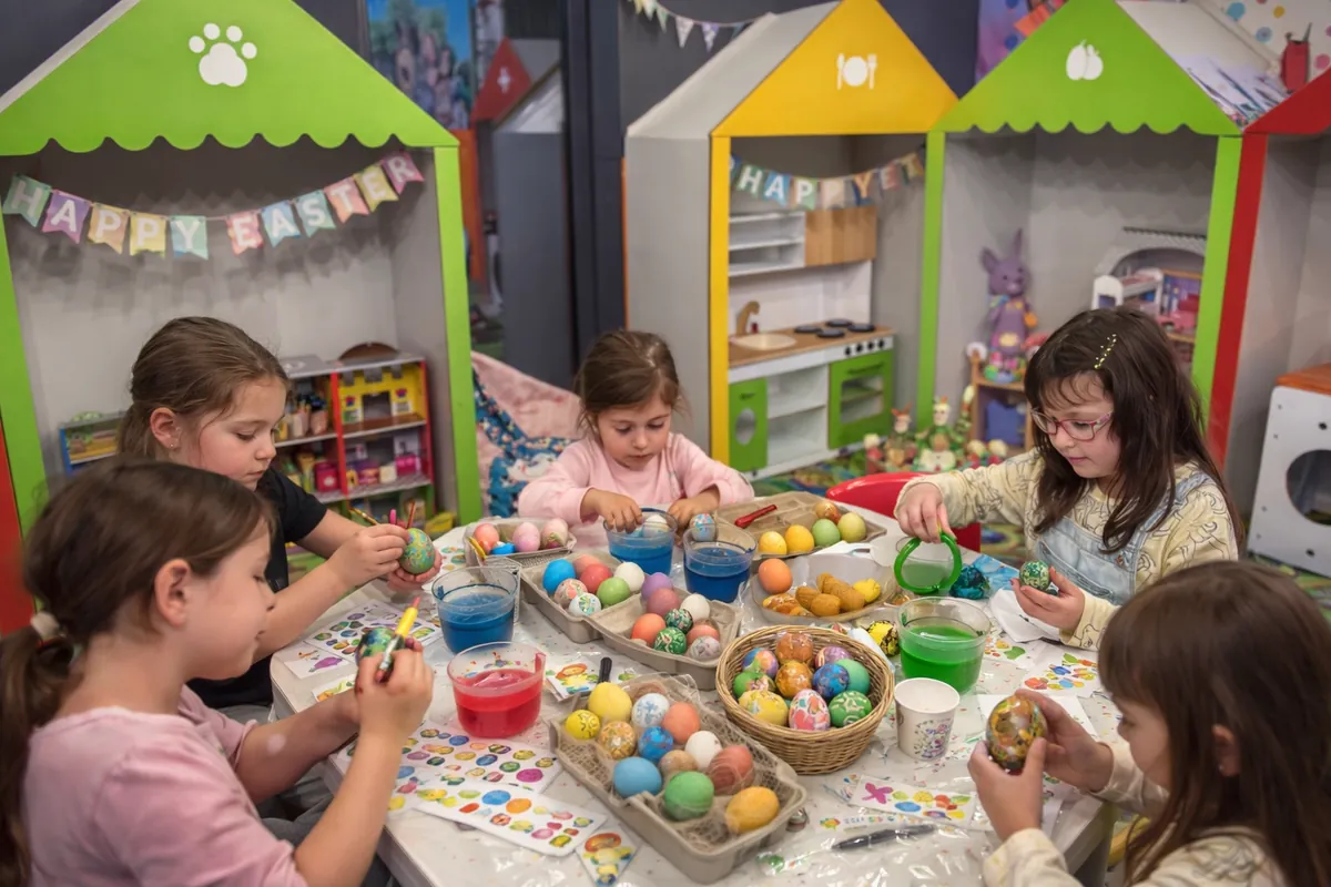 Великденски игри и забавления за деца в Bubbu Bear Коматево