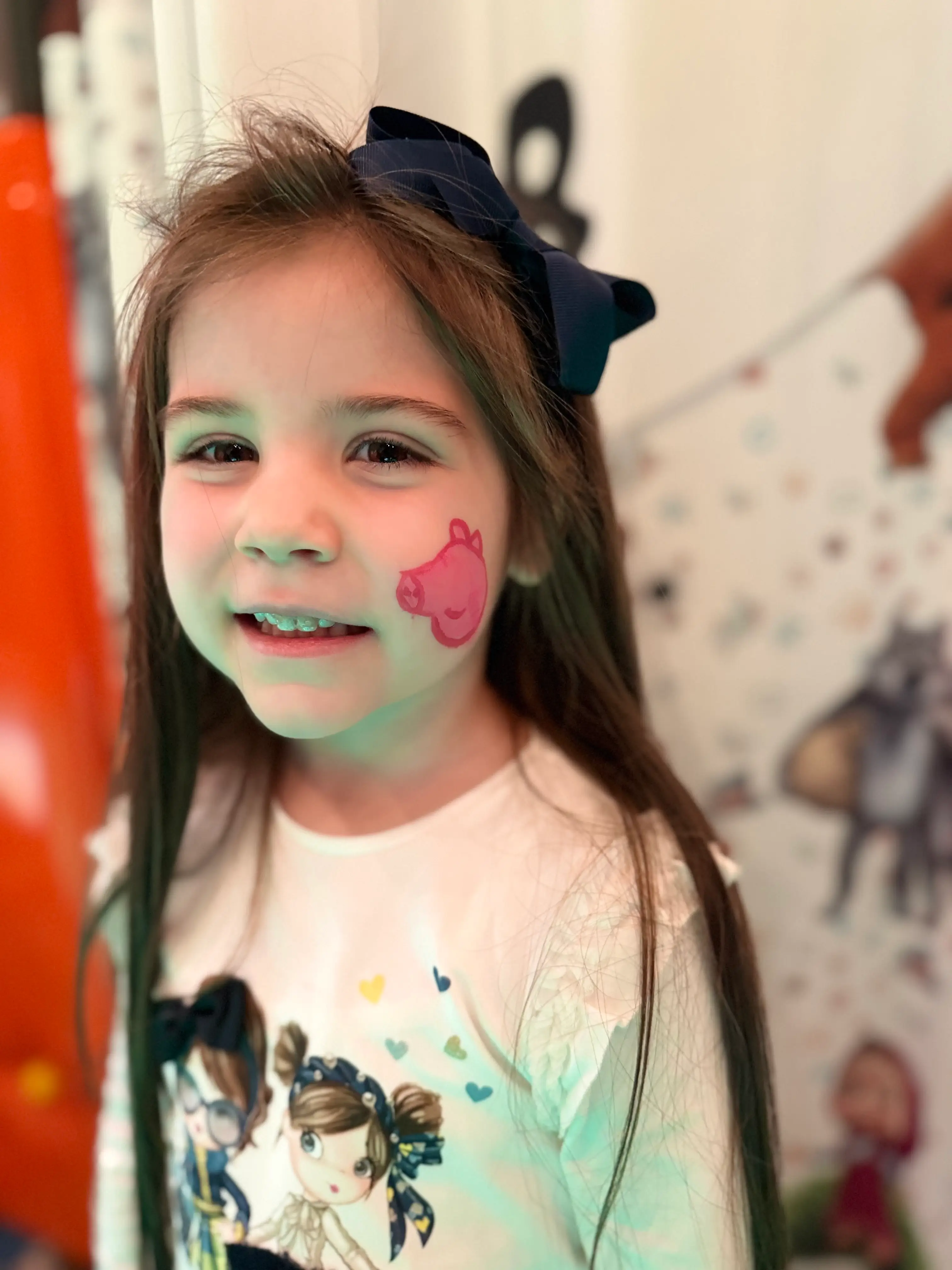 Фейс пейнтинг Пепа Пиг - рисуване на лице за момиче - Bubbu Bear