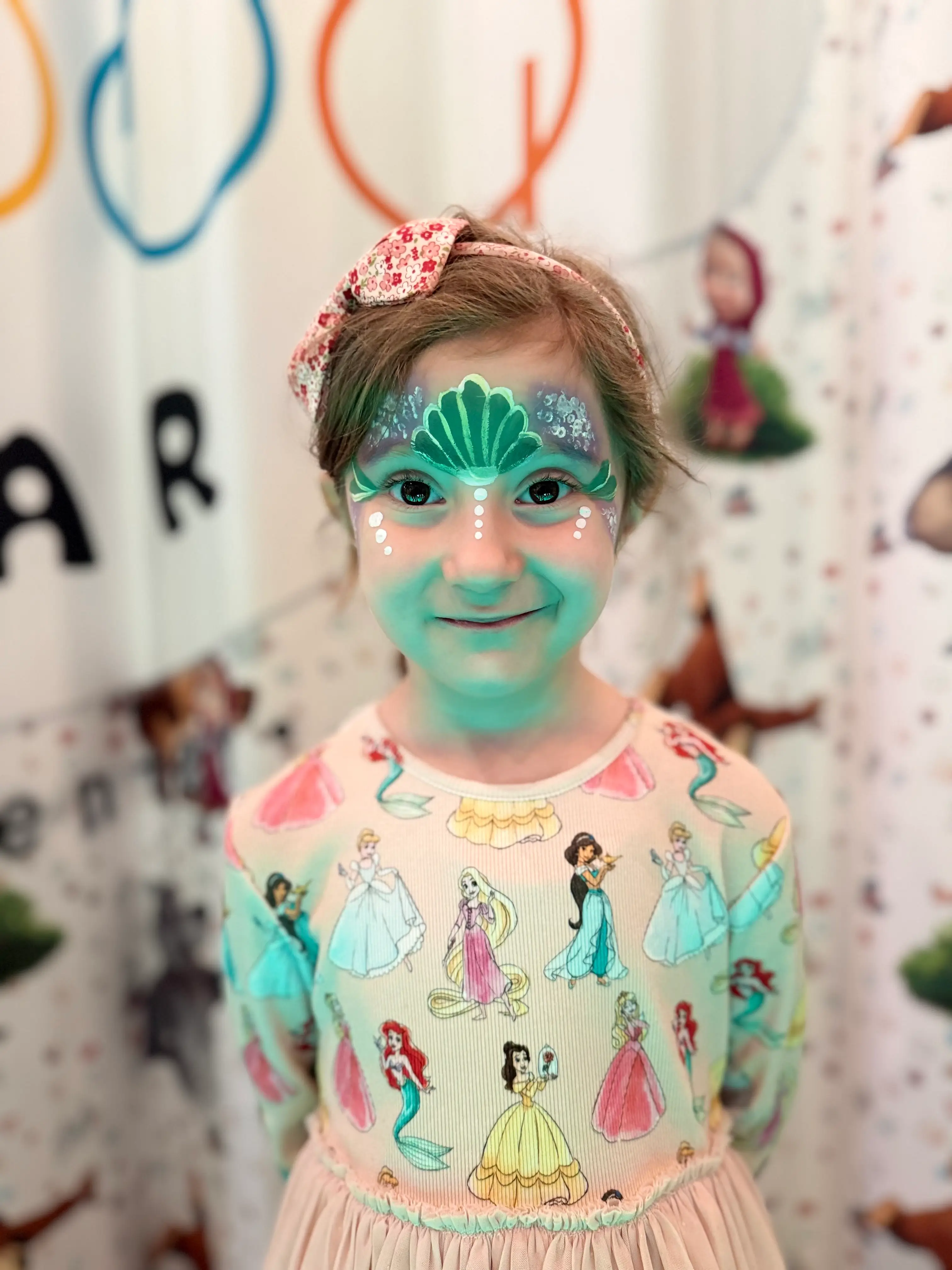 Фейс пейнтинг русалка - морска тематика - детски център Bubbu Bear
