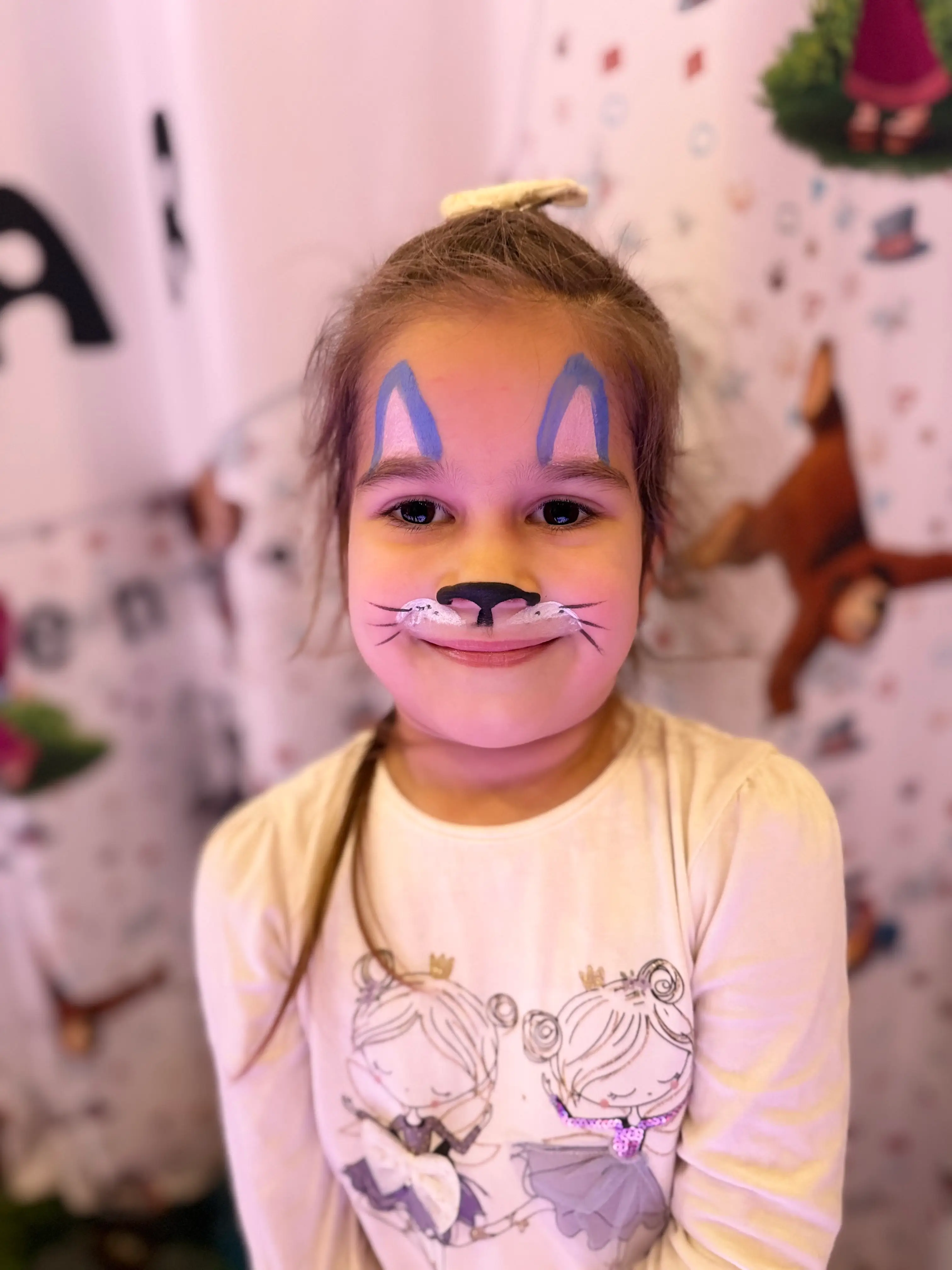 Фейс пейнтинг зайче - детско тематично парти - Bubbu Bear Пловдив