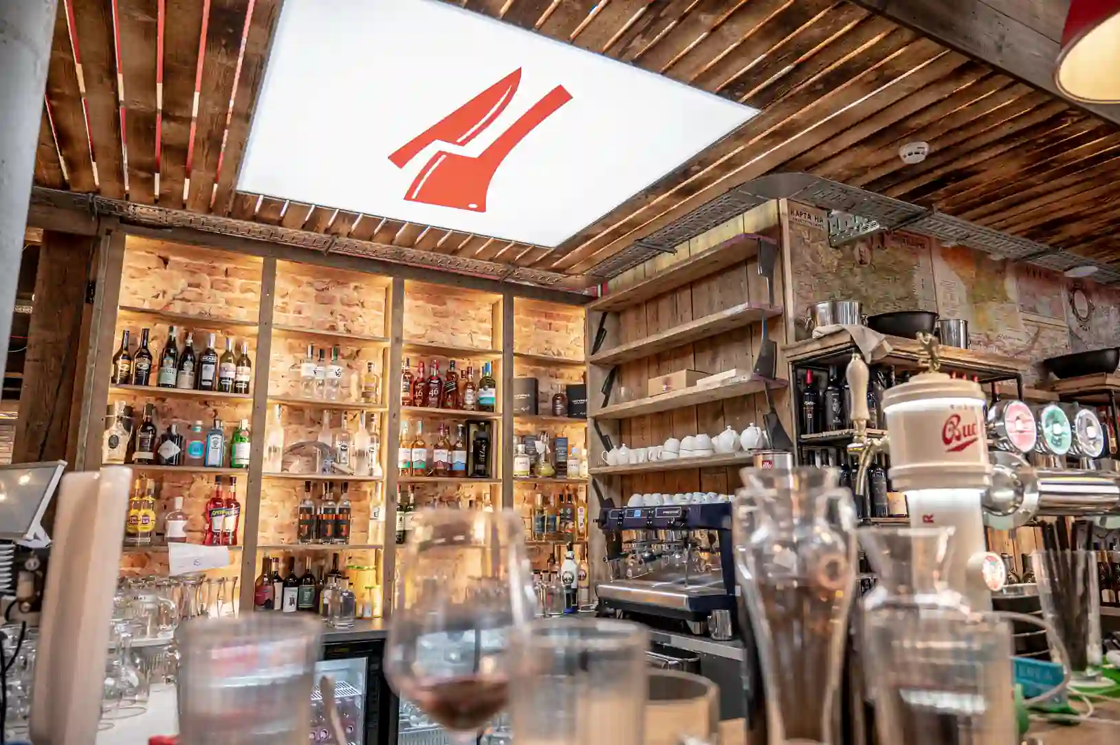 Interior of restaurant Kasapi Plovdiv