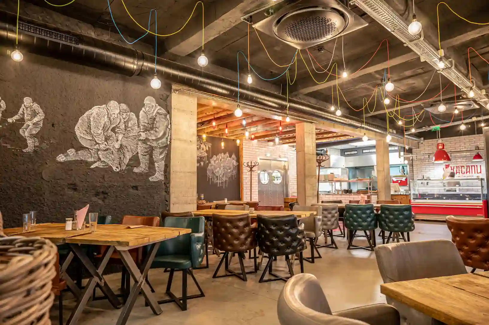Interior of restaurant Kasapi Plovdiv